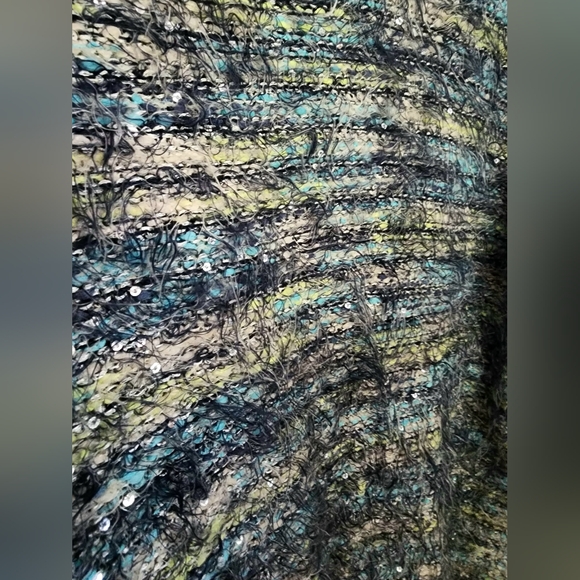 The Art of Living by Forza Viva, Colourful Italian Knit Sweater with Sparkles - Picture 2 of 3